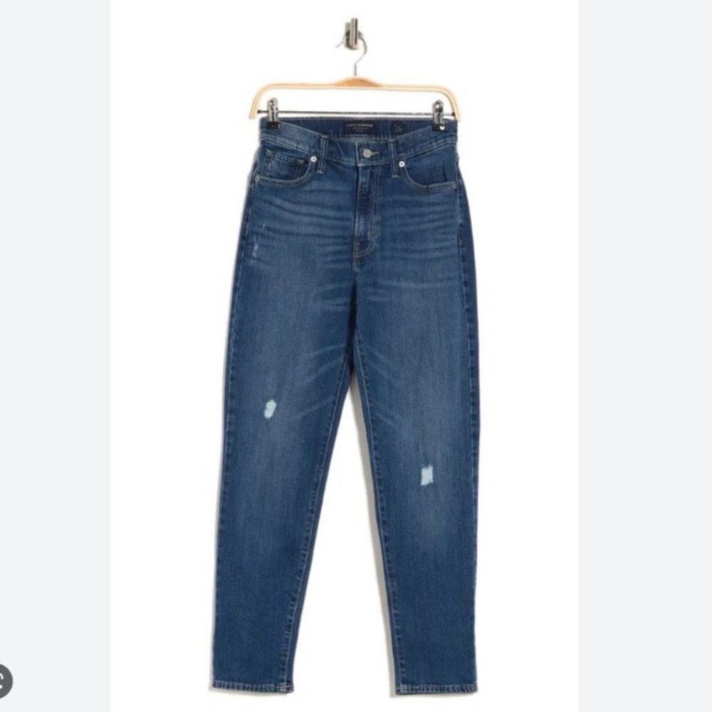 Lucky Brand high rise mom jeans.